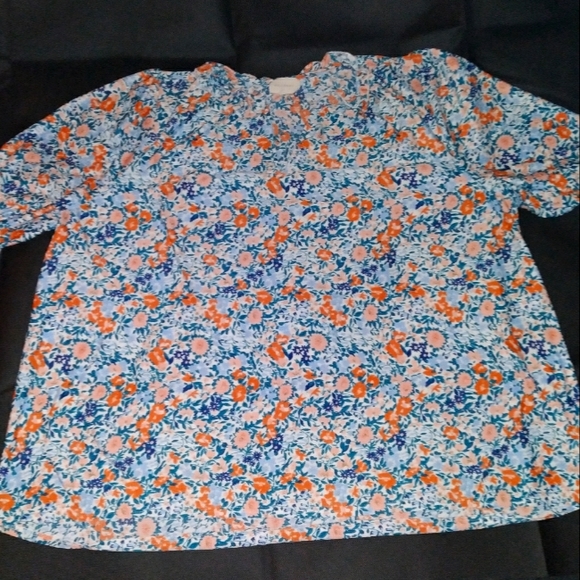 Melloday floral 2X plus size blouse - Picture 1 of 7